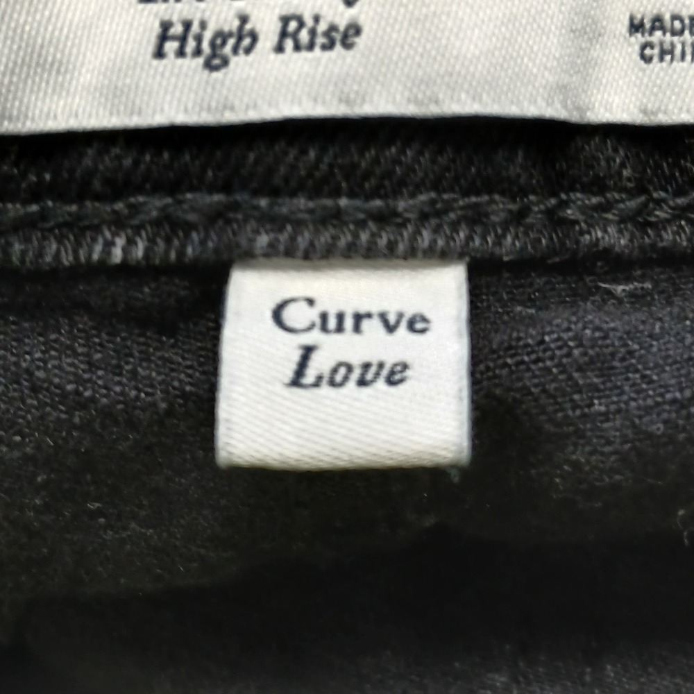 Abercrombie & Fitch Skinny High Rise Jeans Seam Detail Raw Hem Black Size 27/4 - Picture 13 of 16
